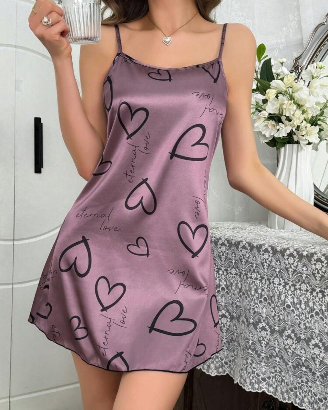 Camisón rosa